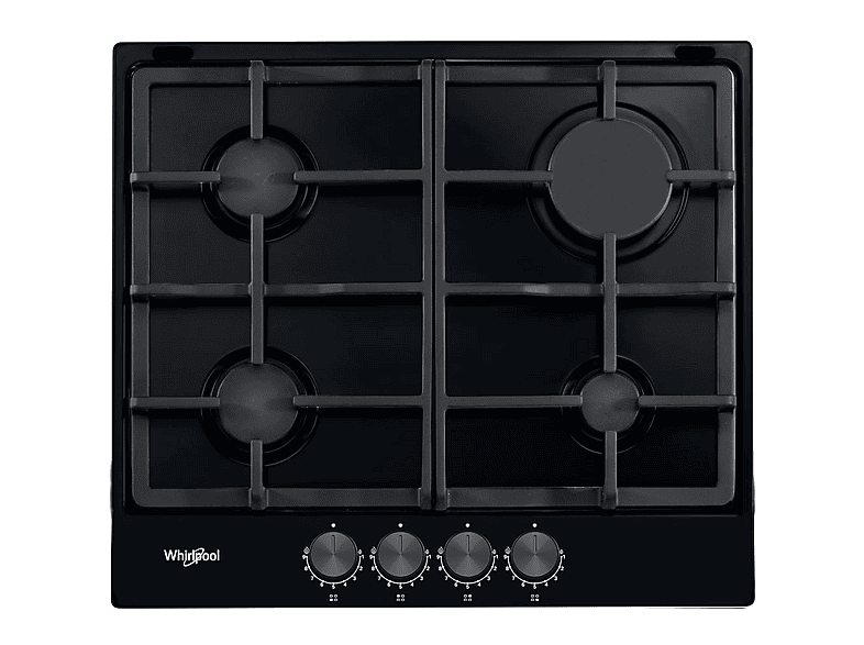 Placa de gas - Whirlpool TGML 660 NB, 4 zone(s) zonas, Natural Gas (NG), 580 mm, Antracita