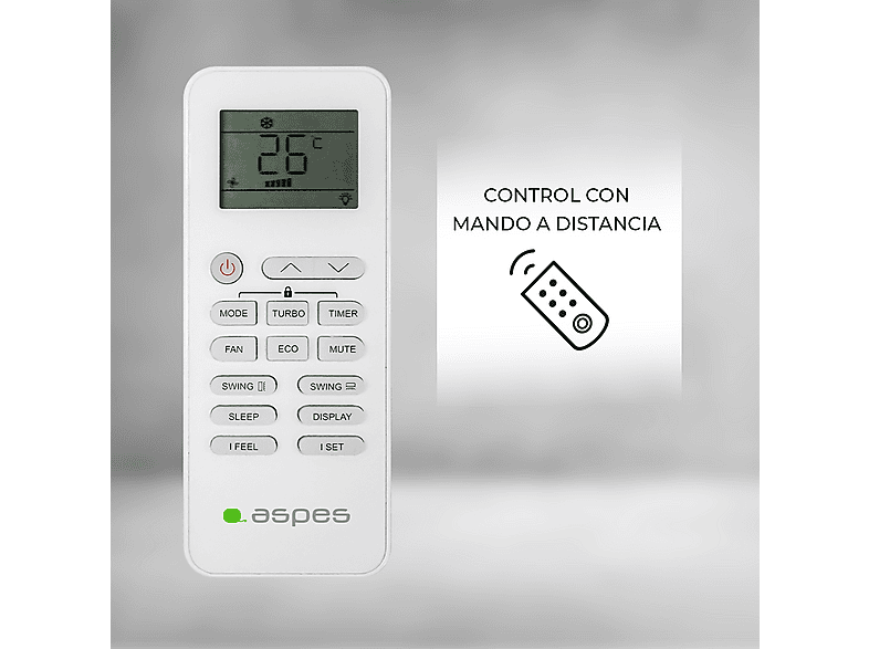 Aire acondicionado Split 1x1 - Aspes AAAS900W, Función Inverter — foto 3