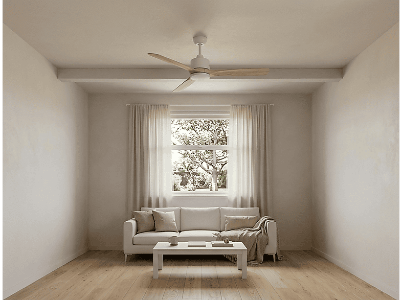 Ventilador de techo - Purline MadeiraD166C0464421, 6 velocidades, Blanco — foto 7