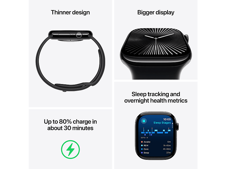 Smartwatch - Apple Watch Series 10, S/M, Aluminio (ref. 149876812) — foto 3