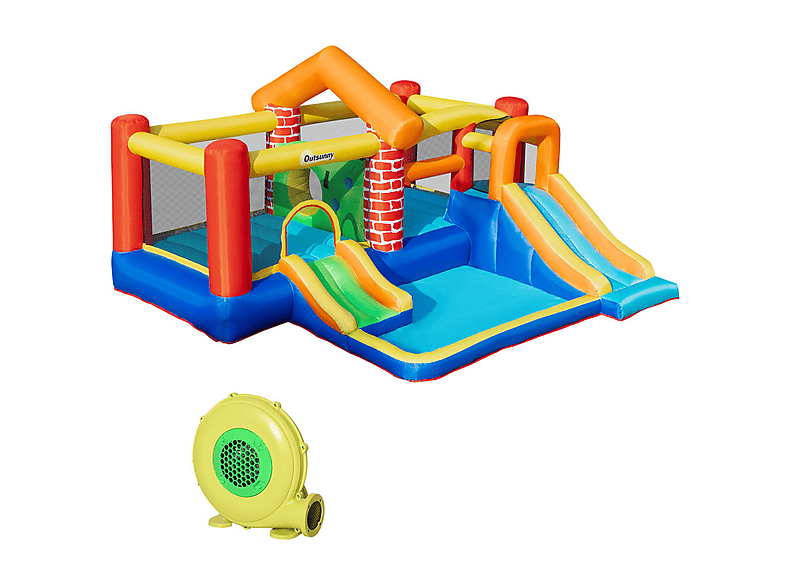 Castillo hinchable - Outsunny 342-055V90, a partir de 3 año(s), multicolor