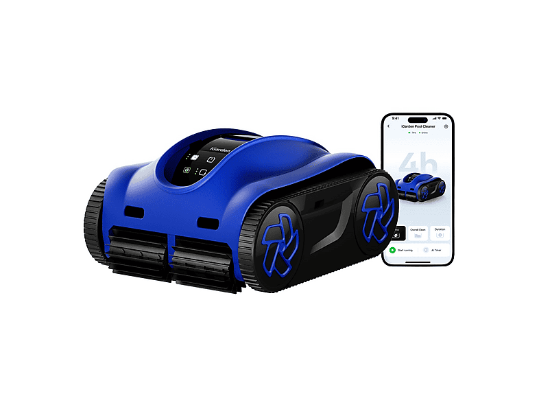 Robot limpiafondos - Igarden K40 robot limpiafondos de piscina sin cable automático IGARDEN, Azul