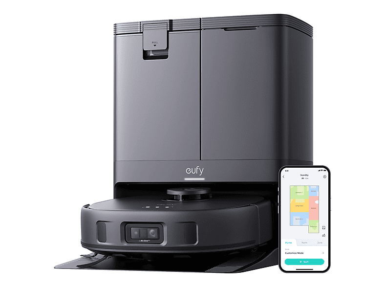 Robot aspirador - Eufy X10 Pro Omni, 1000 W, Potencia de succión 8 kPa, Depósito 1 l, Autonomía 1min — foto 5