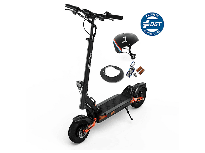 Patinete eléctrico - Joyor T-PRO DGT con homologación para circular por carretera (DGT) + Casco, Carga máx. 120 kg, Hasta 90 km autonomía, 8 mAh