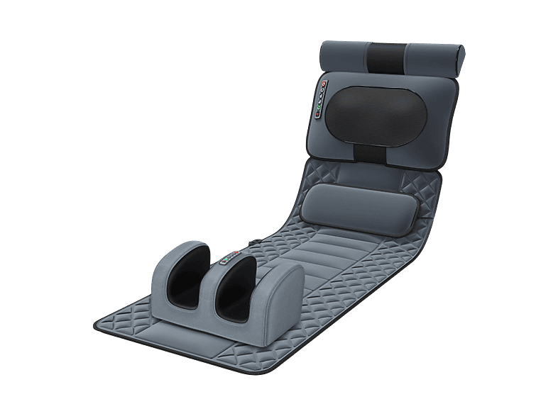 Masajeador - Inf Colchoneta de masaje con almohadillas térmicas para masaje de cuerpo c, Gris