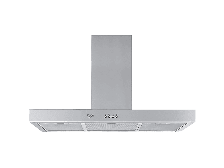 Campana decorativa - Whirlpool AKR 559/3 IX, 3 velocidades, 430 m³/h, 898 mm, Inox