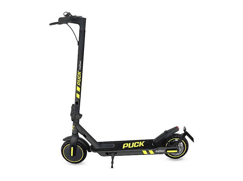 Patinete eléctrico - Ecoxtrem PUCK, Pot. máx. 612 W, Carga máx. 100 kg, 35 km autonomía, 7,8 mAh, Negro