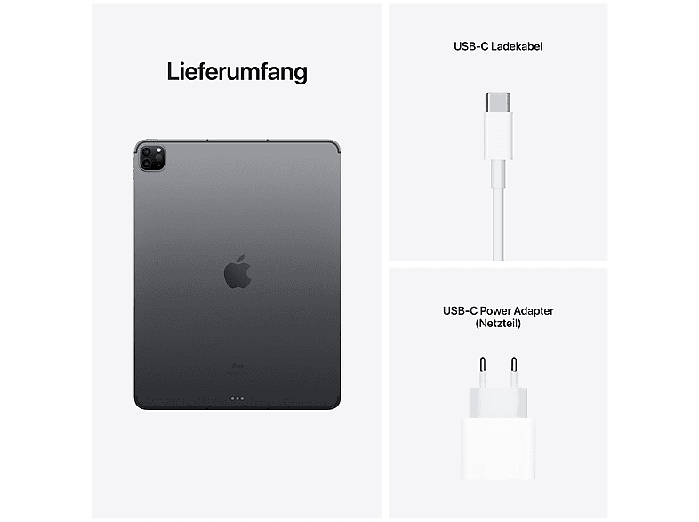 Tablet - Apple iPad Pro, 128 GB, Gris, 12,9 ", 8 GB RAM, Apple M, M1, Tablet iPadOS — foto 3