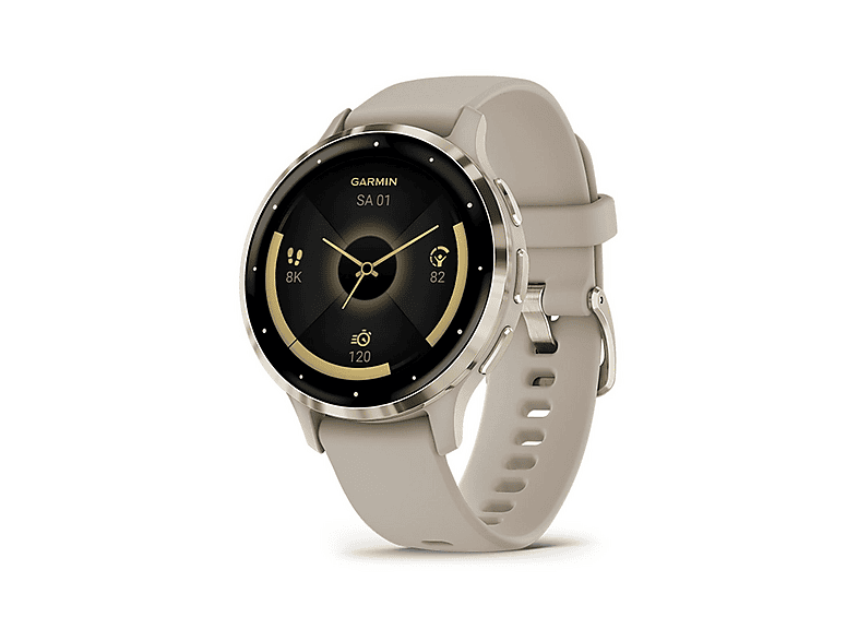 Smartwatch - Garmin VENU 3S, FRENCH GRAY AND SOFT GOLD, WW, 18 mm — foto 3