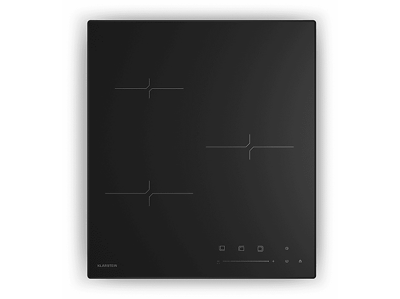 Placa de inducción - Klarstein Velaire, 3 zonas, 46,3 cm, Negro