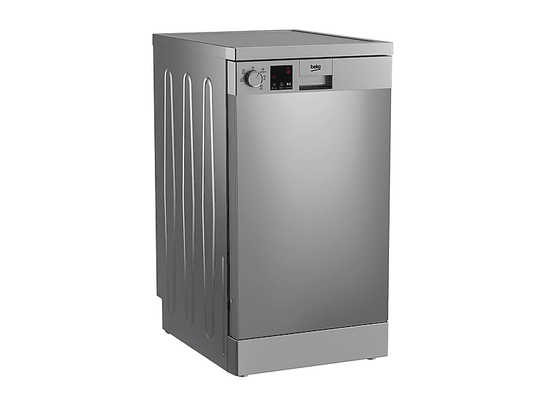 Lavavajillas libre instalación 45 cm - Beko DVS05024X, 10,0 servicios, 5 programas, 45 cm