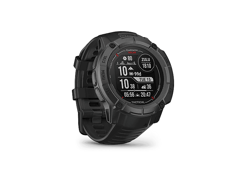 Smartwatch - Garmin Instinct 2X Solar Tactical Edition, Talla única, Polímero, Negro