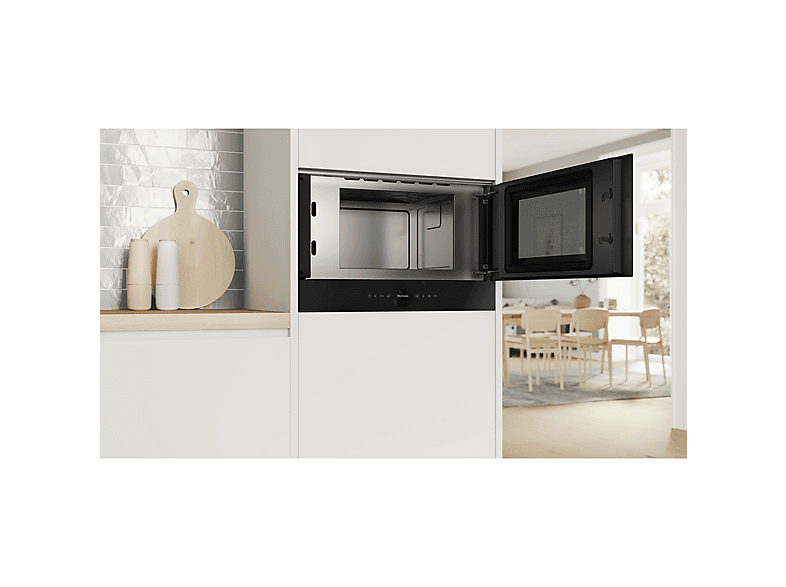 Microondas integrable - Bosch BFR7221B1, 900 W, 5 niveles potencia, 21 l — foto 4