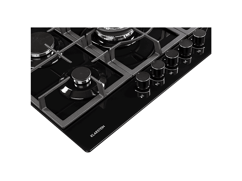 Placa de gas - Klarstein Ignito 5, 5 zonas, 75 cm, Negro — foto 5
