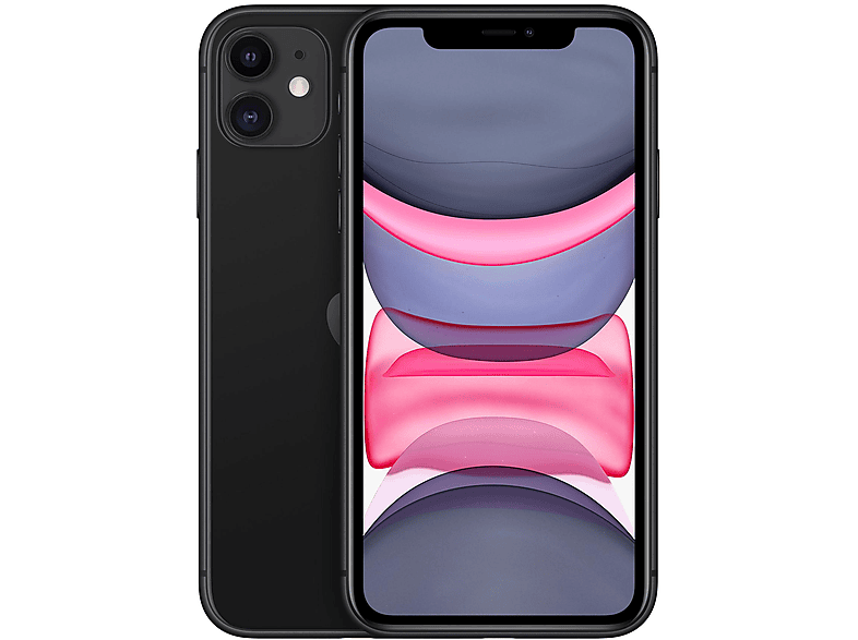 Smartphone - Apple iPhone 11, Zwart / Black, Móvil iOS, 128 GB, 4 GB RAM, 6,1 " LCD, Anti-huellas, Apple A13 Bionic, 3,310 mAh