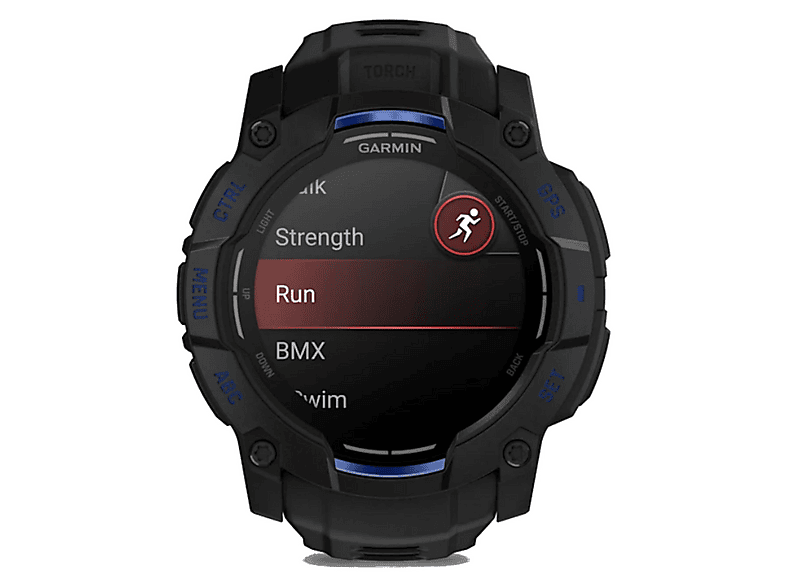 Smartwatch - Garmin Instinct 3, Aluminio, Polímero reforzado con fibra de vidrio (GFRP, Glass Fiber Reinforced Polymer), Negro — foto 1