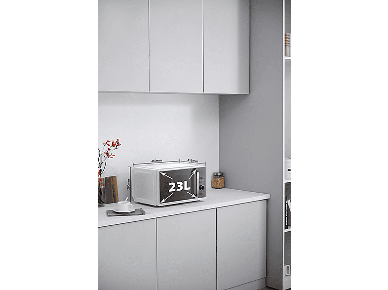 Microondas - Toshiba MW3-SAC23SF, 5 potencia, 23 l, Blanco — foto 4