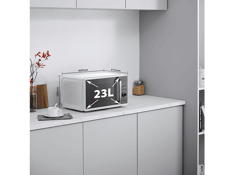 Microondas - Toshiba MW3-SAC23SF, 5 potencia, 23 l, Blanco — foto 5