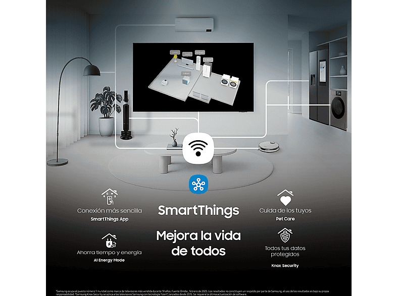 TV Neo QLED 50" - Samsung TQ50QN90FATXXC, QLED Mini Led 4K, NQ4 AI Gen3 Processor, Smart TV full AI, Wifi, Negro titanio — foto 9