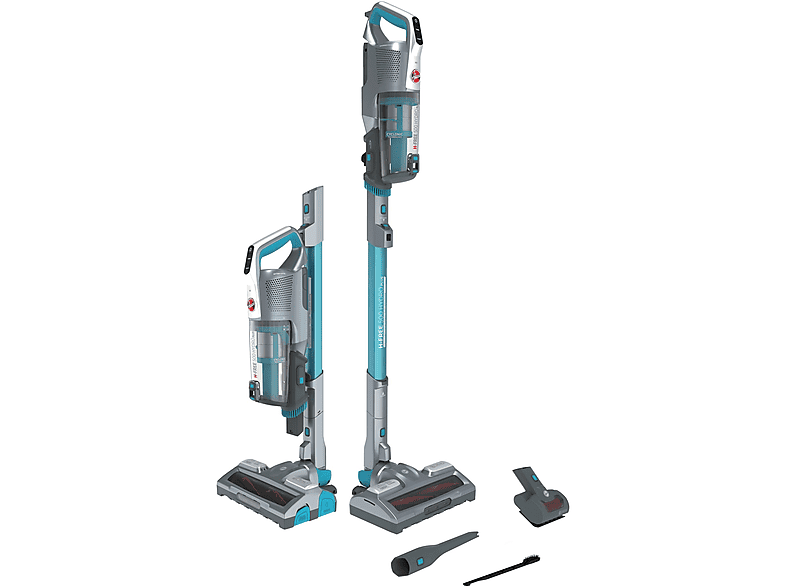 Aspirador escoba - Hoover H-Free 500 Hydro Plus HF522YSP 011, 80 V, Potencia de succión 75 W, Depósito 0,45 l, Autonomía 45 min, Gris
