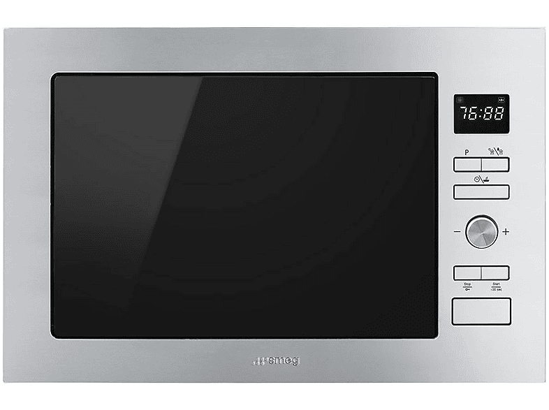 Microondas integrable - Smeg FMI425X, 900 W, 25 l, Acero — foto 2