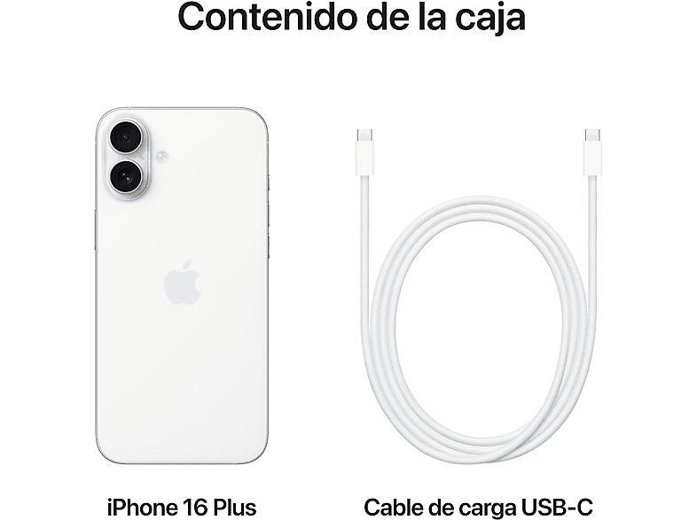 Smartphone - Apple iPhone 16 Plus, Blanco, 128 GB, 5G, 6.7 " OLED Super Retina XDR, Chip A18 Bionic, iOS — foto 9