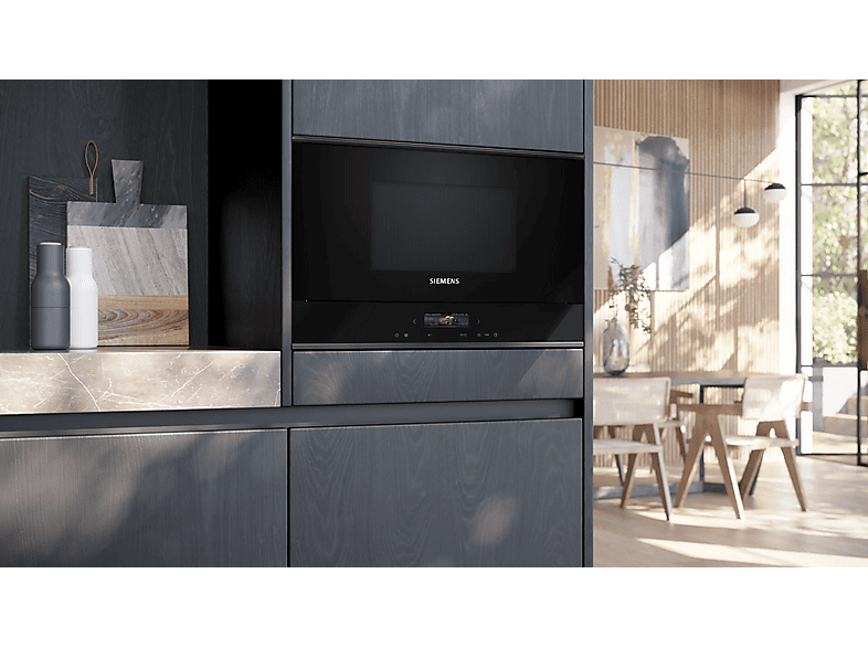 Microondas integrable - Siemens BF722R1B1, 900 W, 5 potencia, 21 l — foto 4