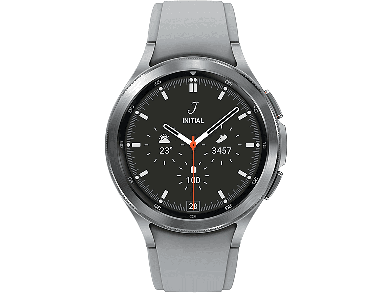 Smartwatch - Samsung SM-R895FZSADBT, 45,5 mm, Acero inoxidable, Plata