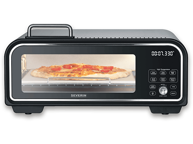 Horno de pizza - Severin PG 8575, 2000 W, 18 l, Negro — foto 2