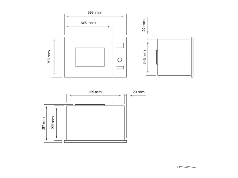 Microondas - Svan SMWI2800DGN, 1 kW, 5 potencia, 20 l — foto 3