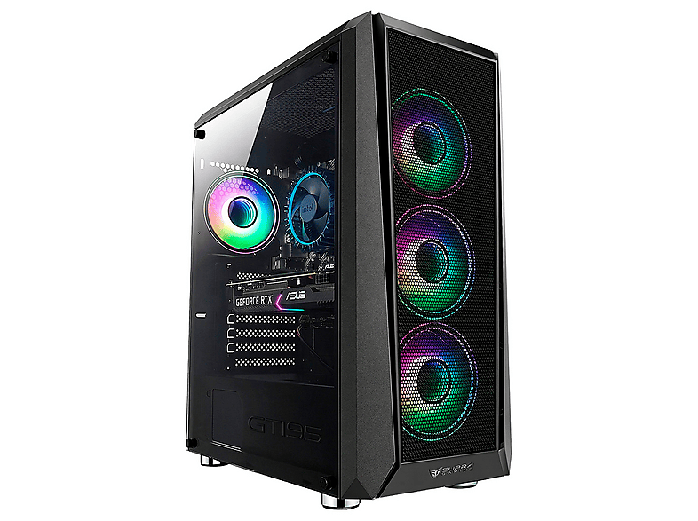 PC Gaming - PC Racing INTEL I5 ORDENADOR SOBREMESA, Intel® Core™ i5 12400F, 16 GB RAM, 1 TB SSD, GeForce RTX™ 5050, Windows 11 Pro, Negro