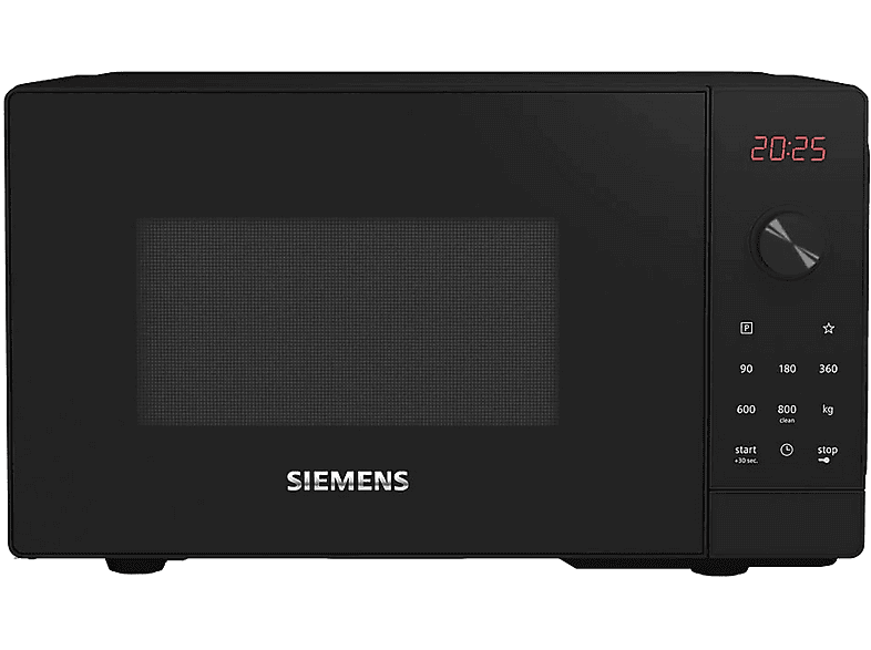 Microondas libre instalación - Siemens FF023LMB2, 800 W, 5 potencia, 20 l, Negro