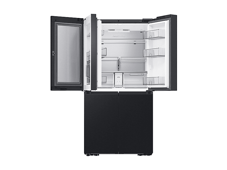 Frigorífico americano - Samsung RF65DG9H0EB1EF, Family Hub 4 puertas, Triple Cooling, 183 cm, 636 l, No Frost, Wifi, Negro — foto 4