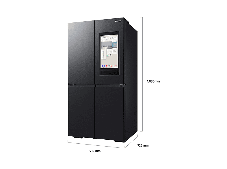 Frigorífico americano - Samsung RF65DG9H0EB1EF, Family Hub 4 puertas, Triple Cooling, 183 cm, 636 l, No Frost, Wifi, Negro — foto 15