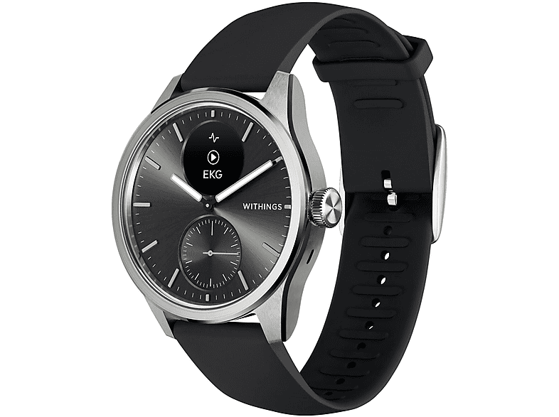 Smartwatch - Withings 56835, Acero inoxidable, Negro / Plateado