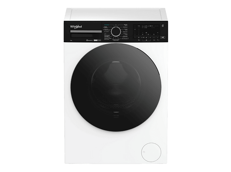 Lavadora carga frontal - Whirlpool WPM 87W ADS SPT, 8 kg, 1351 rpm, 18 programas, Blanco