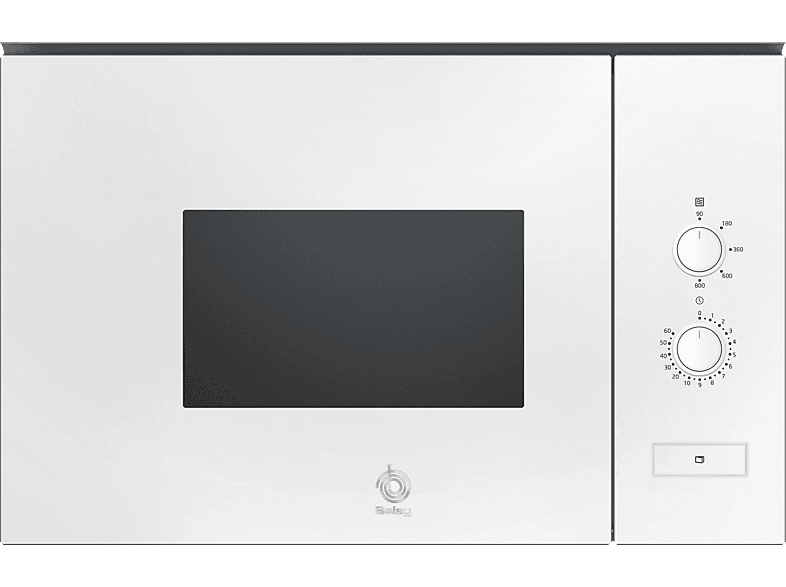 Microondas integrable - Balay 3CP5002B3, 800 kW, 5 niveles, 20 l, Cristal Negro
