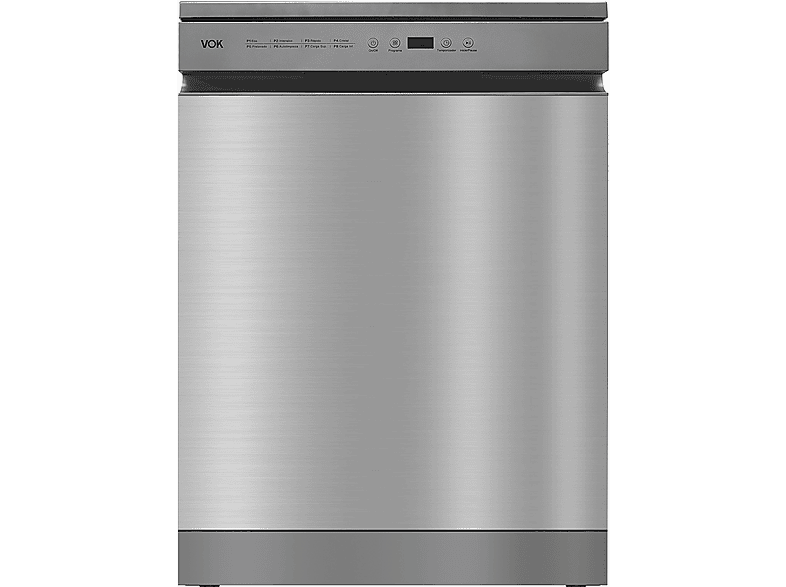 Lavavajillas libre instalación 60 cm - Vok EVD-14FCSAD, 8 programas, 60 cm, Inox — foto 1
