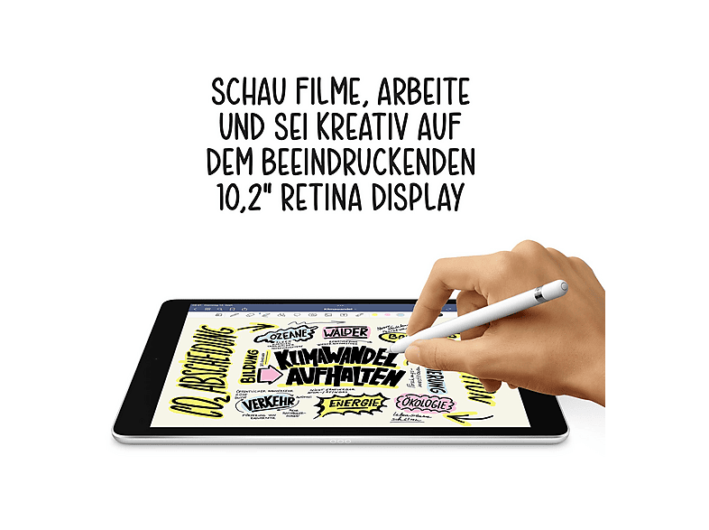 Tablet - Apple iPad, 64 GB, Grey, 10,2 " HD, 3 GB RAM, Processor — foto 8