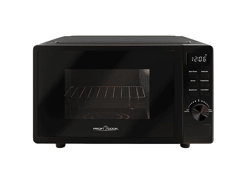 Microondas - Proficook PC-MWG 1278, 1150 W, 5 potencia, Negro — foto 8