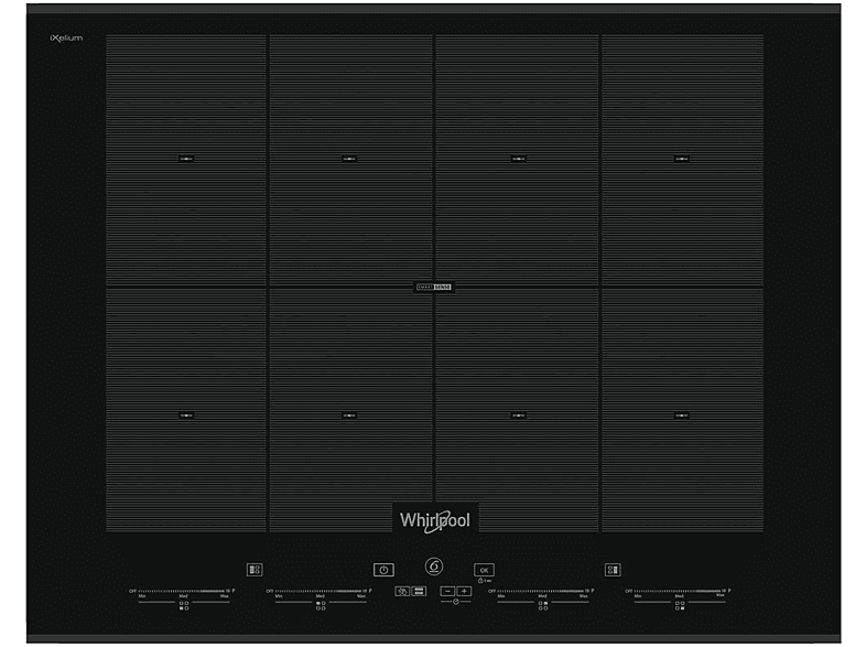 Encimera inducción - Whirlpool SMO 658C/BT/IXL, 8 zonas, Independiente, 65 cm, Negro