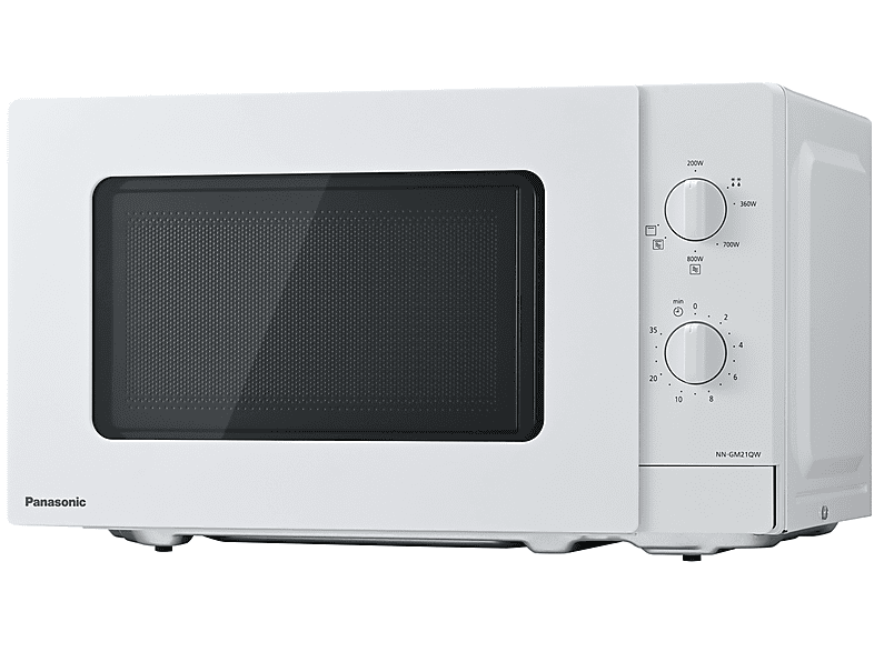 Microondas - Panasonic NN-GM21QWEPG, 800 W, 5 potencia, Blanco