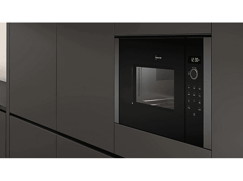 Microondas integrable - Neff HLAGD53G0, 900 W, 25 l, Grafito — foto 2