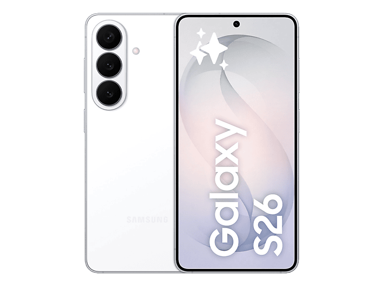 Móvil - Samsung Galaxy S26, Blanco, 512 GB, 12 GB RAM, 6.3" FHD+, Exynos 2600, 4300 mAh, Android 16