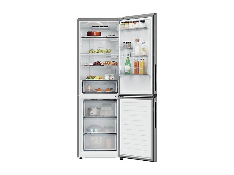 Frigorífico combi integrable - Candy CNCQ2T618CX, No Frost, Dinámico (con ventilador), Altura 185 cm, Capacidad 355 l, Acero inoxidable — foto 2