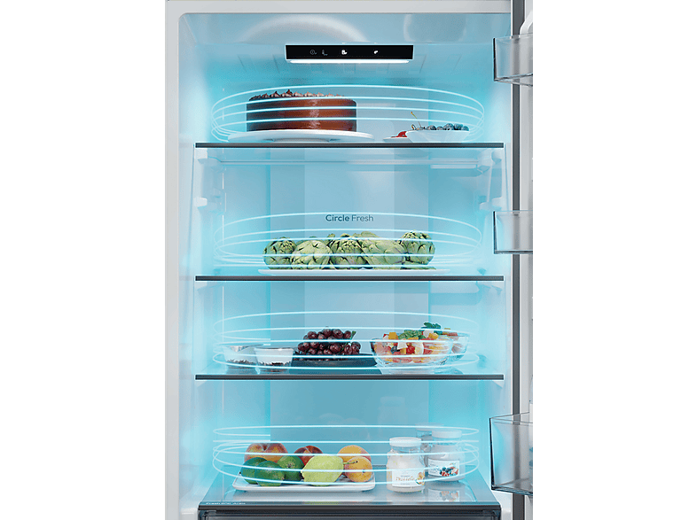 Frigorífico combi integrable - Candy CNCQ2T618CX, No Frost, Dinámico (con ventilador), Altura 185 cm, Capacidad 355 l, Acero inoxidable — foto 9
