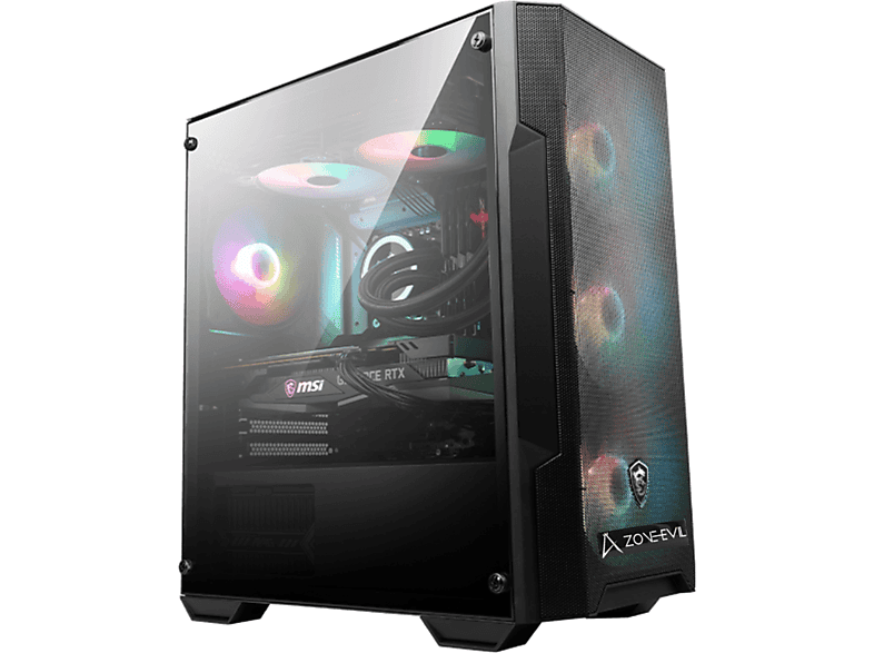 Pack PC Gaming - Zone Evil 24A520R5V7321TBPACK24, AMD Ryzen 5 4650G, 32 GB RAM, 1 TB SSD, Radeon™ Onboard Graphics, Sin sistema operativo, Negro — foto 2