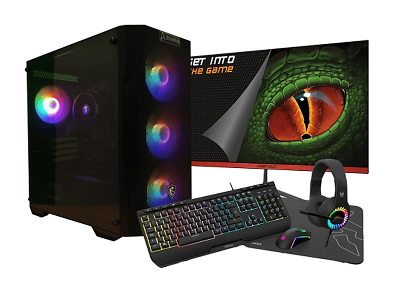 Pack PC Gaming - Zone Evil 24A520R5V7321TBPACK24, AMD Ryzen 5 4650G, 32 GB RAM, 1 TB SSD, Radeon™ Onboard Graphics, Sin sistema operativo, Negro — foto 5