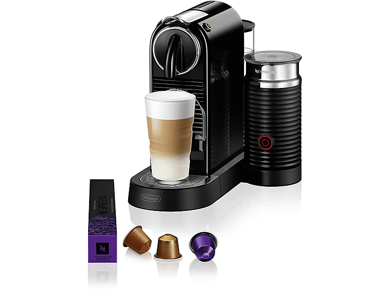 Cafetera de cápsulas - Delonghi 0132192150, 19 bar, 240 ml, 1710 W, Negro