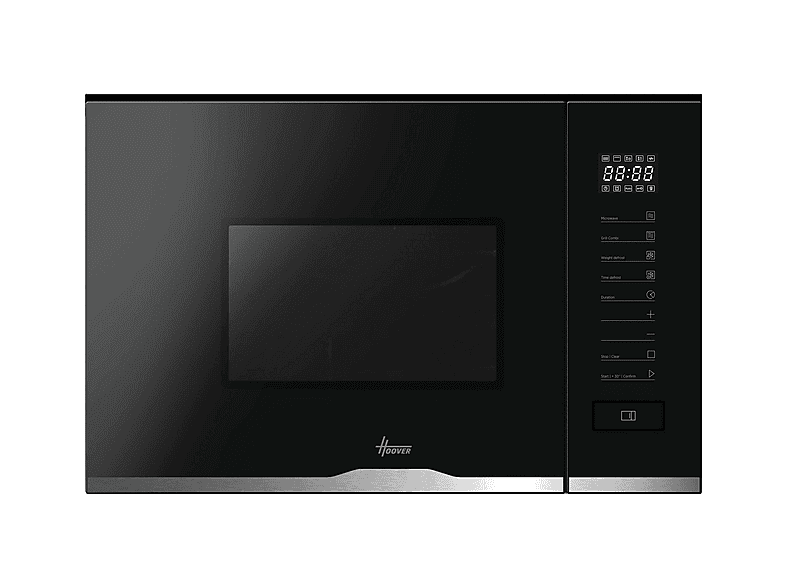 Microondas integrable - Hoover H-MICROWAVE 500 HMG20C5SB, 5 potencia, 20 l, Negro